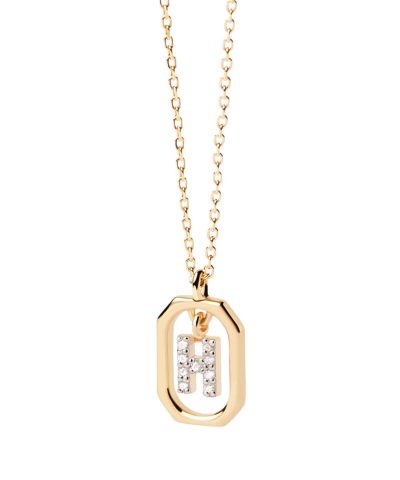 PDPaola Mini Letter H Necklace