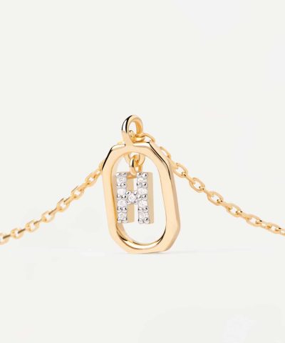 Alternative view of PDPaola Mini Letter H Necklace