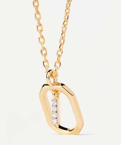 Alternative view of PDPaola Mini Letter I Necklace