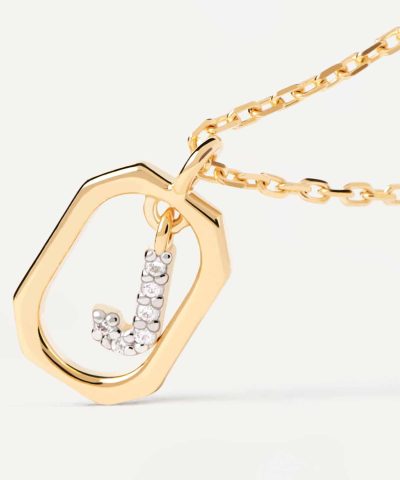 Alternative view of PDPaola Mini Letter J Necklace