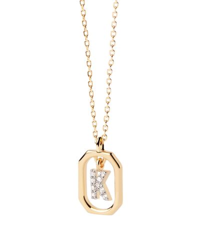 PDPaola Mini Letter K Necklace