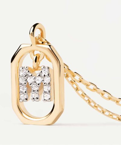 Alternative view of PDPaola Mini Letter M Necklace