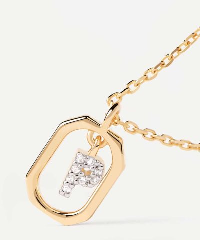 Alternative view of PDPaola Mini Letter P Necklace