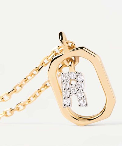 Alternative view of PDPaola Mini Letter R Necklace