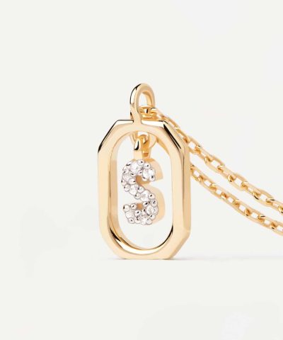 Alternative view of PDPaola Mini Letter S Necklace