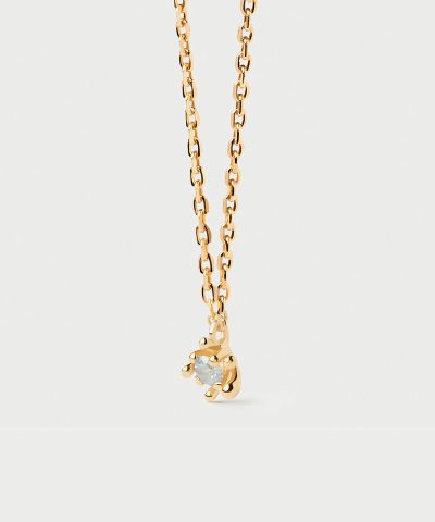 PDPaola Grey Fleur Necklace