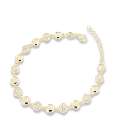 Charlotte Strømmen Jewellery honey armbånd 925s+forgylt+zirkon