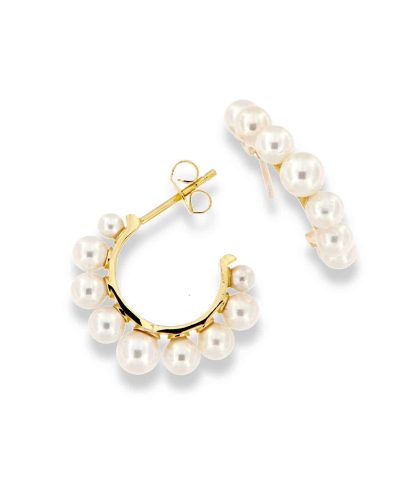 Charlotte Strømmen Jewellery eva ørepynt 925s forgylt+perle