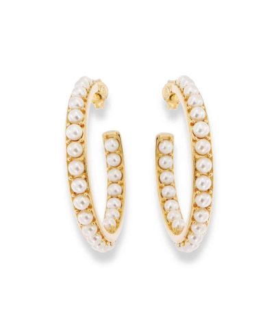 Charlotte Strømmen Jewellery eva grande ørepynt 925s+forgylt+perler