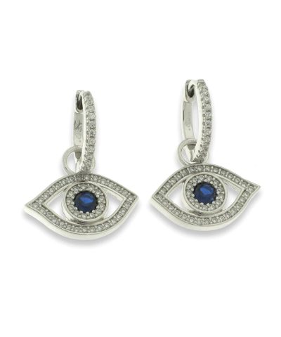 Charlotte Strømmen Jewellery evil eye charm 925s med Zirkonia