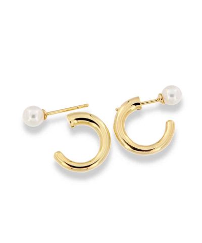 Charlotte Strømmen Jewellery cool ørepynt 925s+forgylt+perle