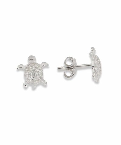 Charlotte Strømmen Jewellery earcandy turtle studs 925+klare zirkoner