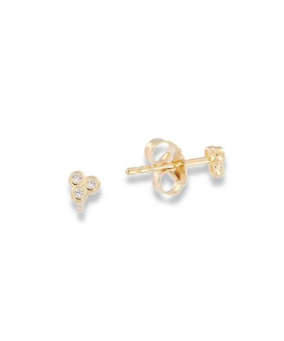 Charlotte Strømmen Jewellery earcandy hertz stud 925s+forgylt+zirkon