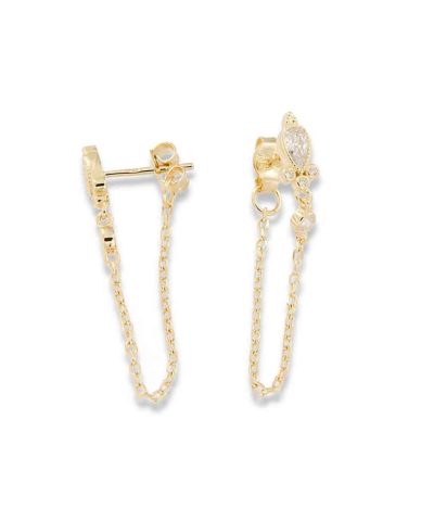 Charlotte Strømmen Jewellery mira ørepynt 925s+forgylt+klare zirkoner