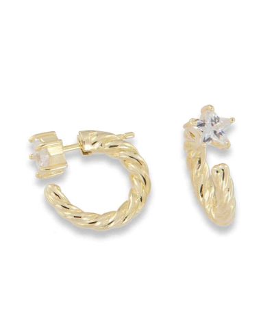 Charlotte Strømmen Jewellery cool twisted heart ørepynt 925s+forgylt