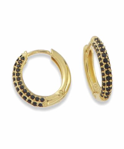 Charlotte Strømmen Jewellery Pippa Creoler forgylt med Zirkonia