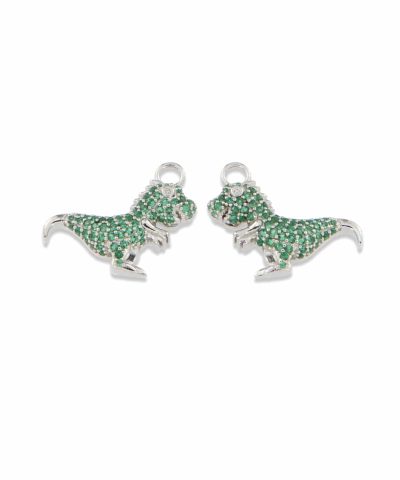 Charlotte Strømmen Jewellery t-rex charm 925s Sølv med Zirkonia