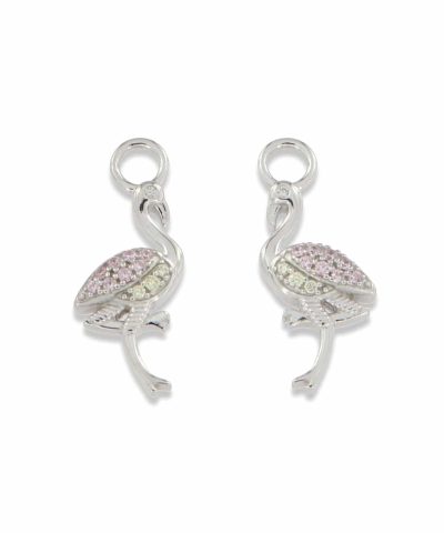 Charlotte Strømmen Jewellery flamingo charm 925s Sølv med Zirkonia