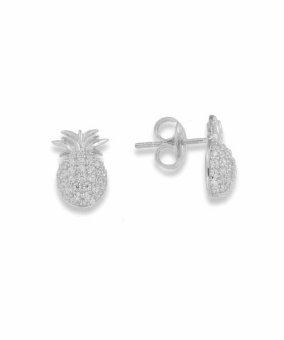 Charlotte Strømmen Jewellery earcandy pineapple stud 925s+klare zirkoner