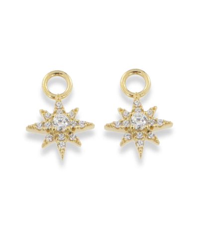 Charlotte Strømmen Jewellery candy earcharms nova star 925s+forgylt+zirkon