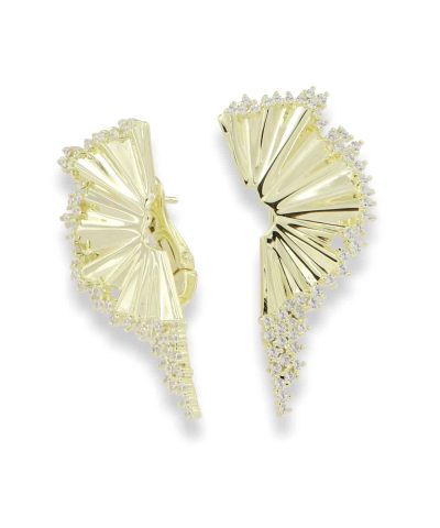 Charlotte Strømmen Jewellery beverly hills ørepynt 925s+forgylt+zirkoner