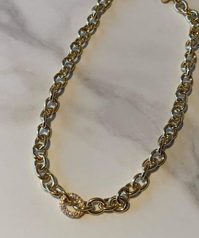 Charlotte Strømmen Jewellery kennedy collier 925s+forgylt+zirkon