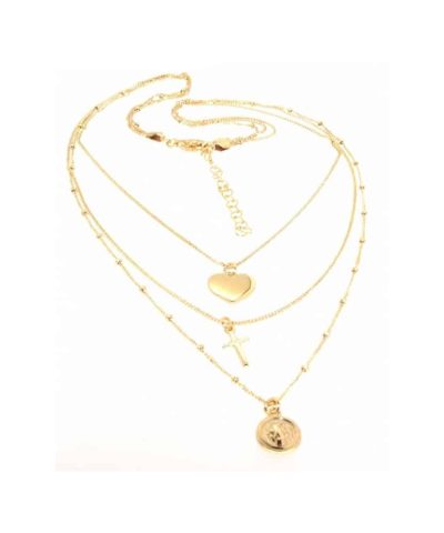 Charlotte Strømmen Jewellery harmony flerraderkjede 925s+forgylt