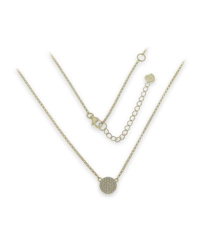 Charlotte Strømmen Jewellery elle collier 925s+forgylt+klare zirkoner