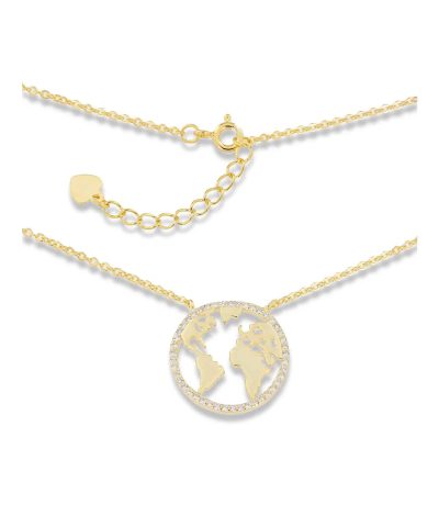 Charlotte Strømmen Jewellery tellus collier 925s+forgylt+zirkoner