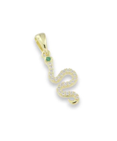 Charlotte Strømmen Jewellery candy collier snake 925+forgylt+zirkoner