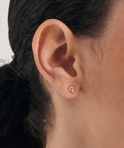 Alternative view of Ania Haie Gold Pebble Sparkle Stud Earrings