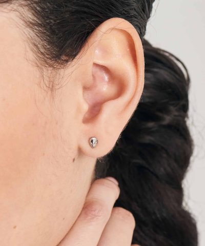 Alternative view of Ania Haie Silver Pebble Sparkle Stud Earrings