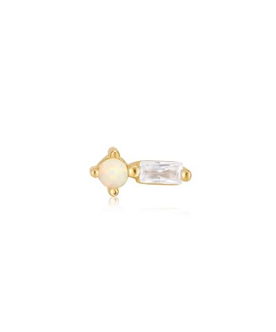 Ania Haie Gold Kyoto Opal Sparkle Barbell Single Earring