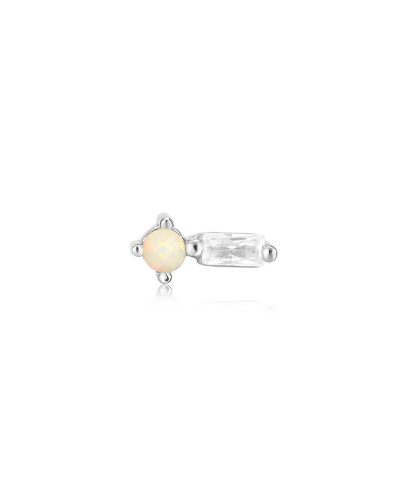 Ania Haie Silver Kyoto Opal Sparkle Barbell Single Earring