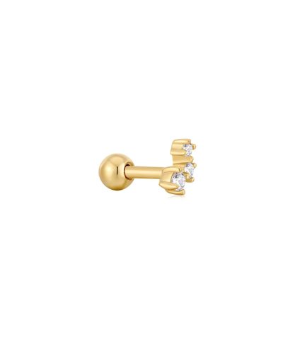 Alternative view of Ania Haie Gold Sparkle Galaxy Barbell Single Earring