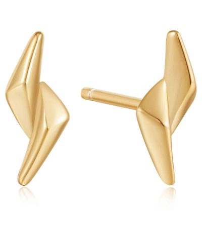 Ania Haie Gold Double Spike Stud Earrings