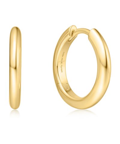 Ania Haie Gold Tube Small Hoop Earrings