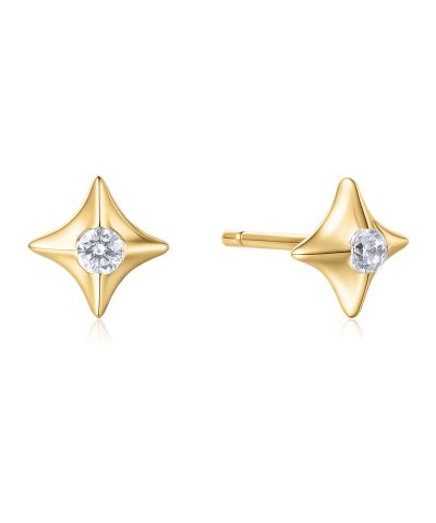 Ania Haie Gold Sparkling Star Stud Earrings