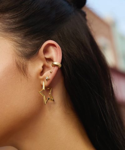 Alternative view of Ania Haie Gold Sparkling Star Stud Earrings