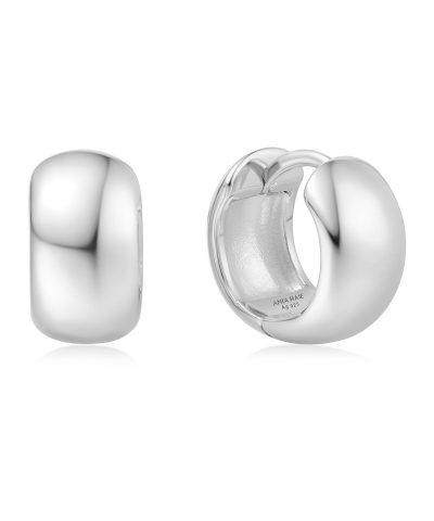 Ania Haie Silver Chubby Small Hoop Earrings