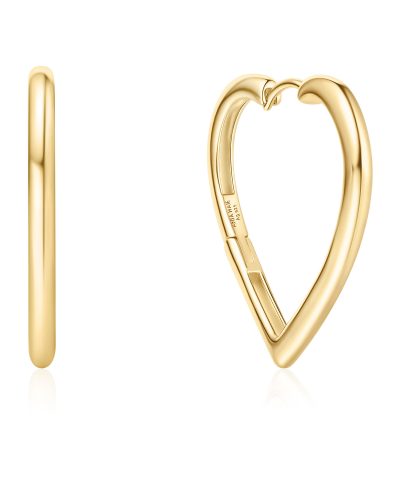 Ania Haie Gold Large Heart Earrings