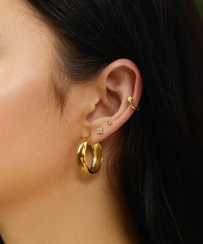 Alternative view of Ania Haie Gold Four-Petal Stud Earrings