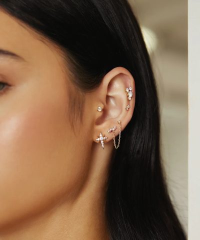 Alternative view of Ania Haie Gold Eight-Pointed Star Stud Earrings