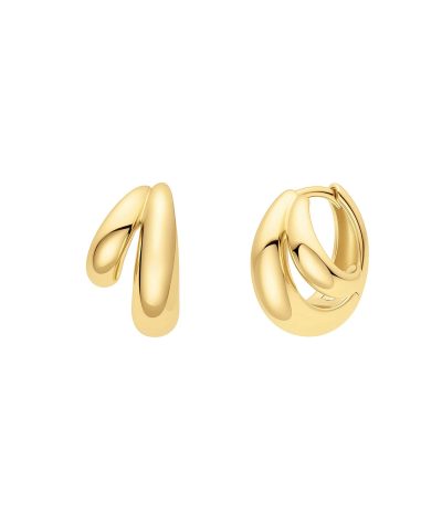 Ania Haie Gold Dome Huggie Hoop Earrings