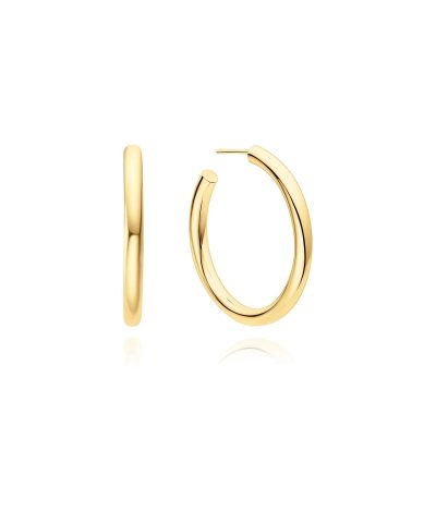 Ania Haie Gold Classic Tube Large Hoop Earrings