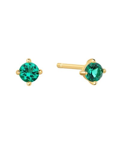 Ania Haie Gold Green Stud Earrings