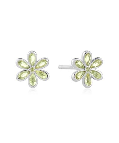 Alternative view of Ania Haie Silver Floral Tassel Drop Stud Earrings