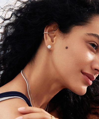 Alternative view of Ania Haie Silver Pavé Disc Stud Earrings