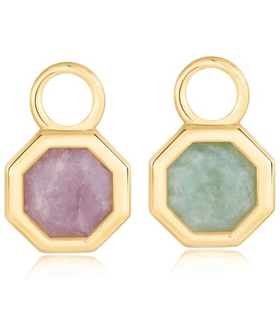 Ania Haie Gold Octagon Gemstone Earring Charm