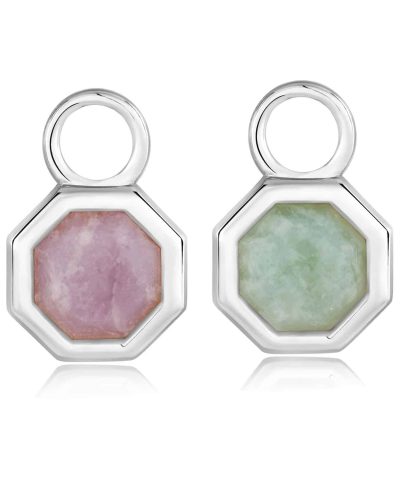 Ania Haie Silver Octagon Gemstone Earring Charm